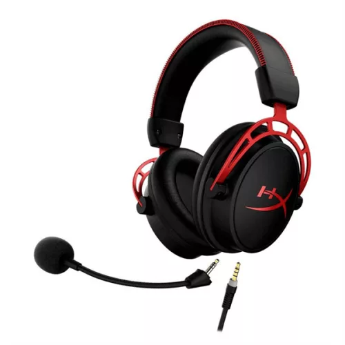 HyperX Fejhallgató - Cloud Alpha (Vezetékes, 3,5mm Jack, fekete/piros)
