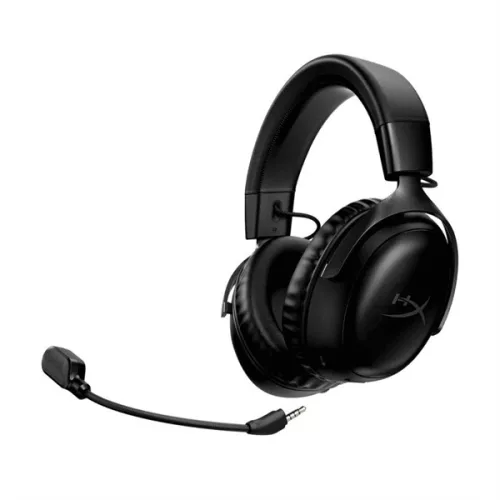 HyperX Fejhallgató - Cloud III Wireless (Vezeték nélküli, USB, fekete/fekete)