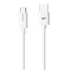   Silicon Power Kábel - USB to USB Type-C (Fehér, 1m, QC 3.0/QC 2.0, 480MB/s)
