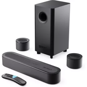   Majority Hangszóró Soundbar - Bowfell Halo 5.1 Dolby (230W, BT 5.3, HDMI ARC, AUX, USB, Optikai, Távírányító, Mélynyomó)