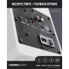 Majority Hangszóró 2.0 - D70X Fehér (70W, Bluetooth 5.3, USB, AUX, HDMI ARC, RCA, USB, Optikai, Távírányító)