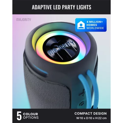 Majority Hangszóró Bluetooth - Move 3 (M3) (40W, Bluetooth 6.0, 5000mah, hangerőszabályzó, IP67, USB-C)