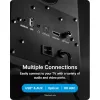 Majority Hangszóró 2.0 - D50X Fekete (60W, Bluetooth 5.3, USB, AUX, HDMI ARC, RCA, USB, Optikai, Távírányító)
