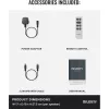 Majority Hangszóró 2.0 - D100X Fehér (100W, Bluetooth 5.3, USB, AUX, HDMI ARC, RCA, USB, Optikai, Távírányító)