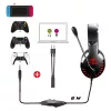 Spirit of Gamer Fejhallgató - PRO-H3 Red (MultiPlatform, mikrofon, 3.5mm jack, hangerőszabályzó, 2m kábel, piros)