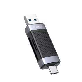   Orico Kártyaolvasó - CD2D-AC2-BK (Bemenet: USB-C/USB-A,  Kimenet: SD/TF)