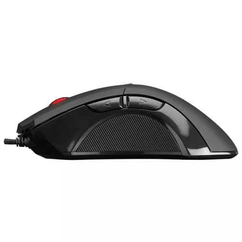 Rampage Egér Gamer - DLM-355 (2400DPI, 8 gomb, makro, RGB LED, 150cm harisnyázott kábel, fekete)