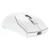 Rampage Vezeték Nélküli Egér - PROTE M5 (Pixart PAW3311, Huano 80M, 24000 DPI, 400mAh, 6 gomb, RGB, Type-C, fehér)