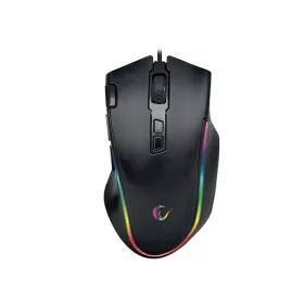   Rampage Egér Gamer - SMX-G72 GREEDY RGB (4800DPI, 8 gomb, makro, RGB LED, 1,7M kábel, fekete)