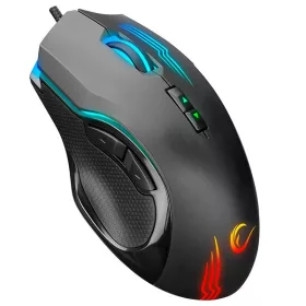   Rampage Egér Gamer - SMX-G38 CLAW (7200DPI, 8 gomb, makro, RGB LED, 1,8m harisnyázott kábel, fekete)