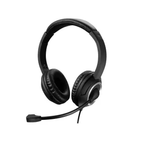   Sandberg Fejhallgató - MiniJack Chat Headset (mikrofon; 3,5mm jack; hangerő szabályzó; 1,8m kábel; fekete)
