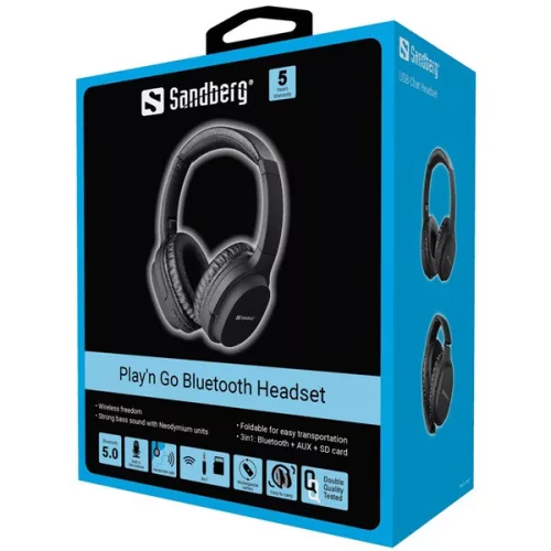 Sandberg Wireless Fejhallgató - Play n Go Wireless Headset