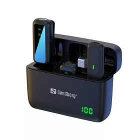 Sandberg Mikrofon - Streamer USB-C Wireless Mic x2