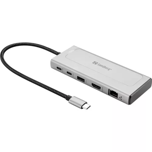 Sandberg Notebook Dokkoló - USB-C 6in1 Travel Dock SSD Case