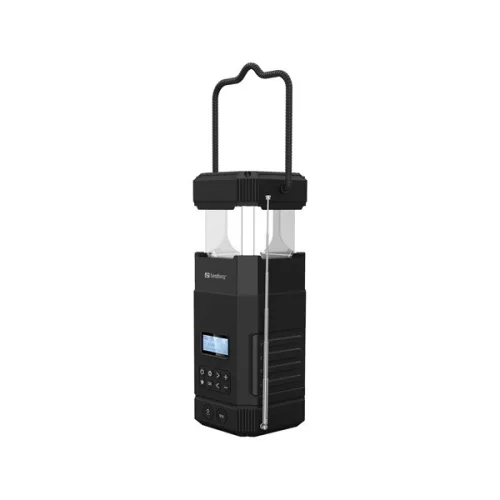 Sandberg Akkubank - Survivor Lantern All-in1 10000 (kültéri; USB-A+USB-C; FM rádió, Napelem, hangszóró, bluetooth, IPX5)