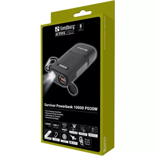 Sandberg Akkubank - Survivor Powerbank 10000 PD30W