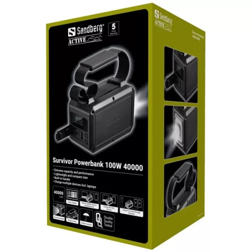 Sandberg Akkubank - Survivor Powerbank 100W 40000