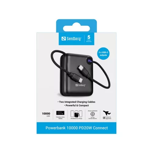 Sandberg Akkubank - Powerbank 10000 PD20W Connect