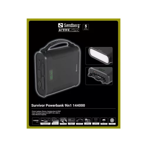 Sandberg Akkubank - Survivor Powerbank 9in1 144000