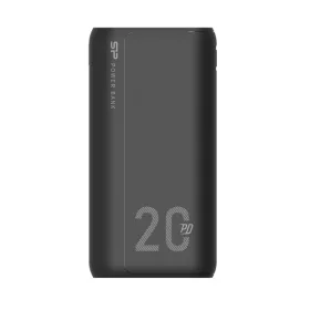   Silicon Power Akkubank - 20000mAh QS15 PowerBank Fekete (USB1: DC 12V/1.5A, USB2:DC 12V/1.5A, USB3:Type-C :DC 12V/1.5A)