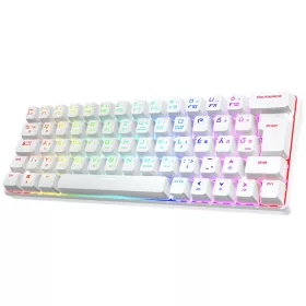   Spirit of Gamer Billentyűzet Mechanikus - XPERT K200 White  (TKL, SOG red, RGB LED,USB, anti-ghosting, fehér, magyar)