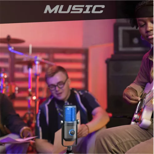 Spirit of Gamer Mikrofon - EKO 900 (USB, Cardioid, Omnidirekcionális, Beépített Jack csatlakozó, zajszűrés, fekete)