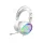 Spirit of Gamer Fejhallgató - PRO-H6 RGB White (MultiPlatform, mikrofon, 3.5mm jack, hangerőszabályzó, 2m kábel, fehér)