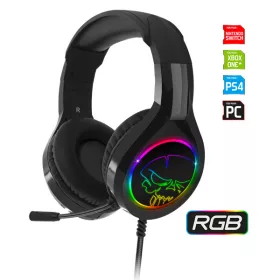   Spirit of Gamer Fejhallgató - PRO-H8 RGB Dark (MultiPlatform, mikrofon, 3.5mm jack, hangerőszabályzó, 2m kábel, fekete)
