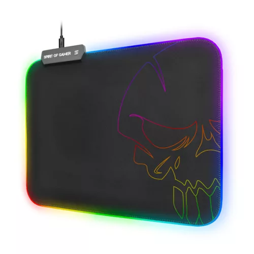 Spirit of Gamer Egérpad - RGB Medium (RGB háttérvilágítás, 350 x 255 x 3mm; fekete) csomagolás sérült!