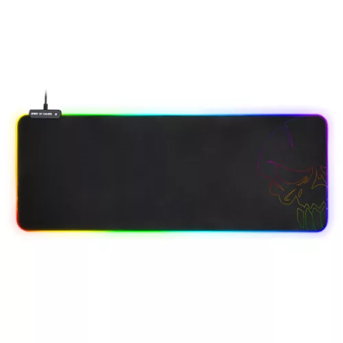 Spirit of Gamer Egérpad - RGB Large (RGB háttérvilágítás, 800 x 300 x 4mm; fekete)