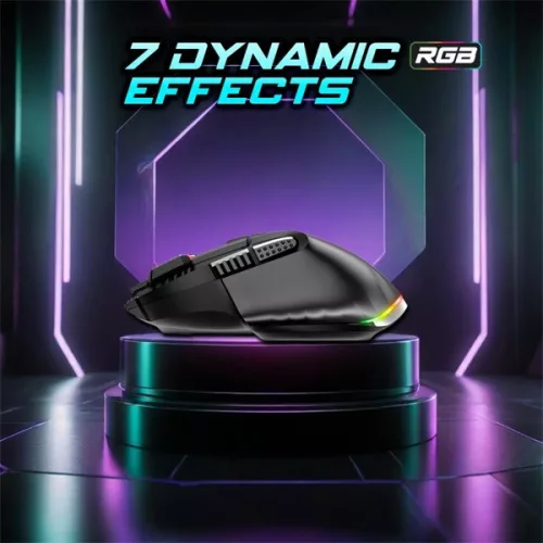 Spirit of Gamer Egér vezeték nélküli - PRO-M5 Wireless (Optikai, 8000DPI, 8 gomb, fekete)