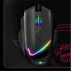 Spirit of Gamer Egér - PRO-M3 RGB (Optikai, 7200DPI, 8 gomb, harisnyázott kábel, fekete) + egérpad