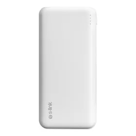   S-Link Powerbank - G205 20000mAh (2xUSB, 18W Gyorstöltés QC3.0, Micro usb, Type-C, led, fehér)