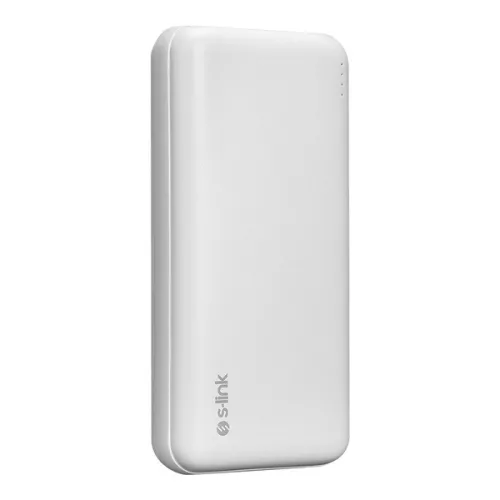S-Link Powerbank - G205 20000mAh (2xUSB, 18W Gyorstöltés QC3.0, Micro usb, Type-C, led, fehér)