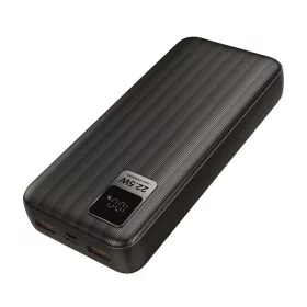   S-Link Powerbank - G230 20000mAh (2xUSB, Micro usb, Type-C, PD20W+QC3.0, led, fekete)