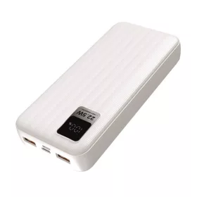   S-Link Powerbank - G230 20000mAh (2xUSB, Micro usb, Type-C, PD20W+QC3.0, led, fehér)