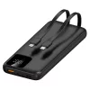 S-Link Powerbank - IP-G16L 10000mAh (3x Type-C, Lightning, 20W PD, led, fekete)