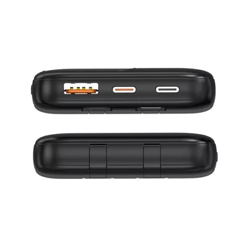 S-Link Powerbank - IP-G16L 10000mAh (3x Type-C, Lightning, 20W PD, led, fekete)