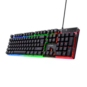   Trust Billentyűzet Gamer - GXT 835 Azor (LED háttérvilágítás; USB; fekete; magyar)