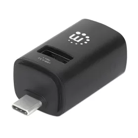   Manhattan USB HUB - 3db USB 3.0 / 2.0 Type-C Combo Mini Hub, Ultra-Compact Design, Fekete