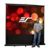 EliteScreens 135" (16:9) hordozható manuális pull up vászon F135NWH (299 x 168 cm, Fekete váz)