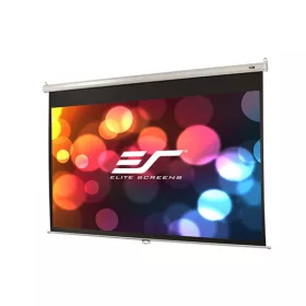   EliteScreens 84" (16:9) manuális fali vászon M84XWH-E30 (185 x 104 cm, Fehér váz)