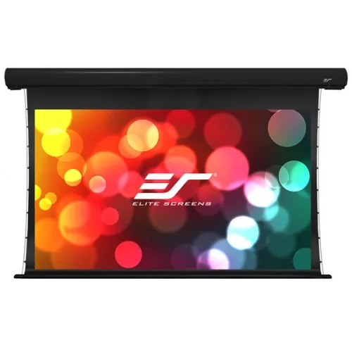 EliteScreens 135" (16:9) motoros fali vászon Saker Tab SKT135UHW-E6 (299 x 168 cm, Fekete, Oldalfeszített)