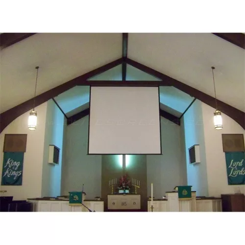 EliteScreens 99" (1:1) motoros fali vászon VMAX2 VMAX92UWH2 (178 x 178 cm, Fehér)