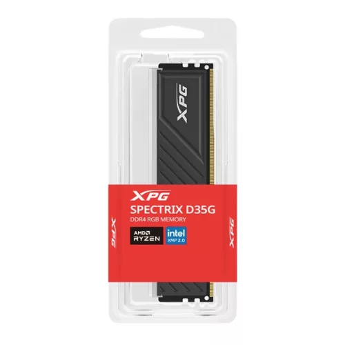 ADATA Memória Desktop - 16GB DDR4 XPG SPECTRIX D35G (16GB, 3600MHz, CL18, 1.35V, hűtőbordás, RGB, fekete)