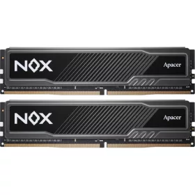   Apacer Memória Desktop - 16GB KIT DDR4 NOX (2x8GB, 3200MHz, CL16, 1.35V, hűtőbordás)