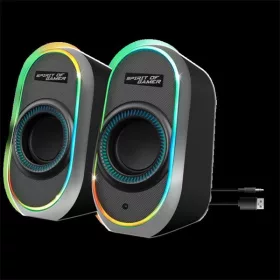   Spirit of Gamer Hangszóró 2.0 - Fanatic 500 (PC/Mac, Bluetooth/3,5mm Jack, fekete)