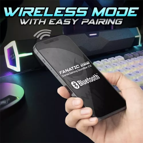 Spirit of Gamer Hangszóró 2.0 - Fanatic 200 (Multiplatform, Bluetooth/USB, fekete)