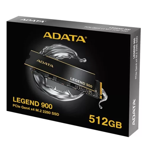 ADATA SSD 512GB - LEGEND 900 (3D TLC, M.2 PCIe Gen 4x4, r:6200 MB/s, w:2300 MB/s, PS5 Ready)