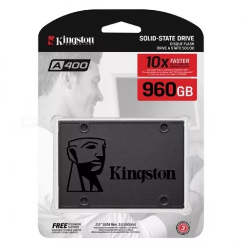 Kingston SSD 960GB - SA400S37/960G (A400 Series, SATA3) (R/W:500/450MB/s)